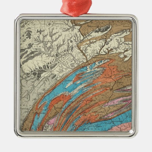 Penn geologische Bildungen Silbernes Ornament (Vorne)