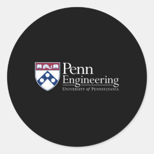 Penn Quakers Schule für Ingenieurwesen Runder Aufkleber
