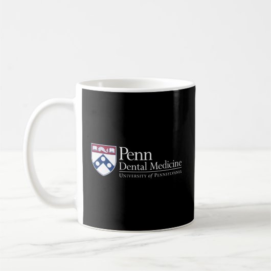 Penn Quakers Schule für Zahnmedizin Kaffeetasse (Links)
