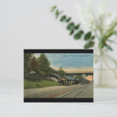 Penn R. R. Station Phoenixville PA Postkarte (Stehend Vorderseite)