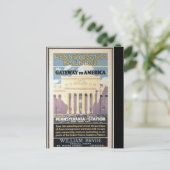 Penn Station, Gateway to America 1929 Postcard Postkarte (Stehend Vorderseite)
