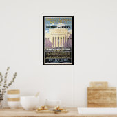 Penn Station, Gateway to America 1929 Poster Print (Küche)