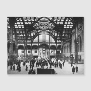 Penn Station New York City Vintage Eisenbahn NYC Magnetkarte