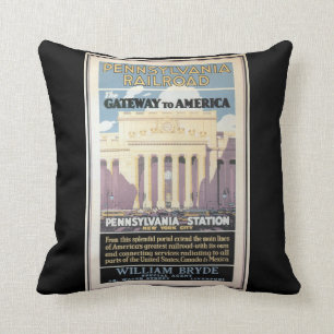 Penn Station, Tor zu Amerika 1929 Kissen