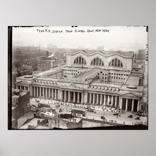 Penn Station Vintag Fotograf (1910) Poster (Vorne)