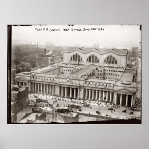 Penn Station Vintage Fotograf (1910) Poster