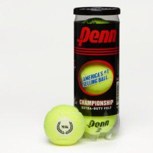 Penn Tennis Ball-Gewohnheit Initialen Tennisbälle