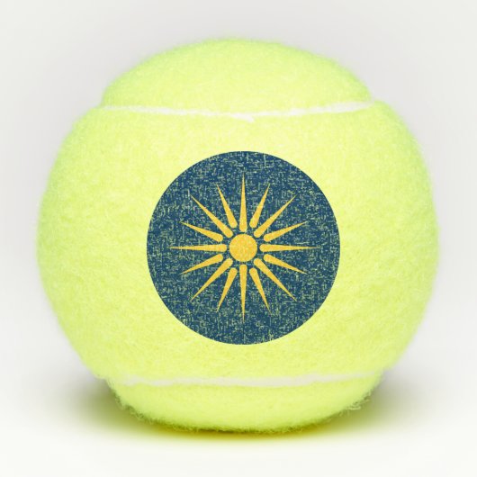 Penn tennis ball with flag of Macedonia, Greece (Vorderseite)
