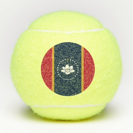 Penn tennis ball with flag of Mississippi State (Vorderseite)