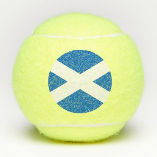 Penn tennis ball with flagge of Scotland, UK