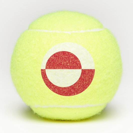 Penn Tennisball mit der Flagge Grönlands Tennisbälle (Vorderseite)