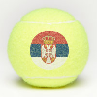 Penn Tennisball mit der Flagge Serbiens