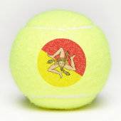 Penn Tennisball mit der Flagge Siziliens, Italien Tennisbälle (Vorderseite)
