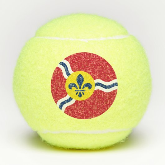 Penn Tennisball mit der Flagge von St. Louis, Miss Tennisbälle (Vorderseite)