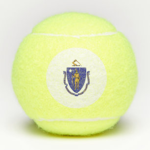 Penn Tennisball mit Flagge von Massachusetts, USA Tennisbälle