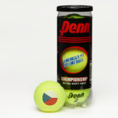 Penn-Tennisball mit tschechischer Flagge Tennisbälle (Box)