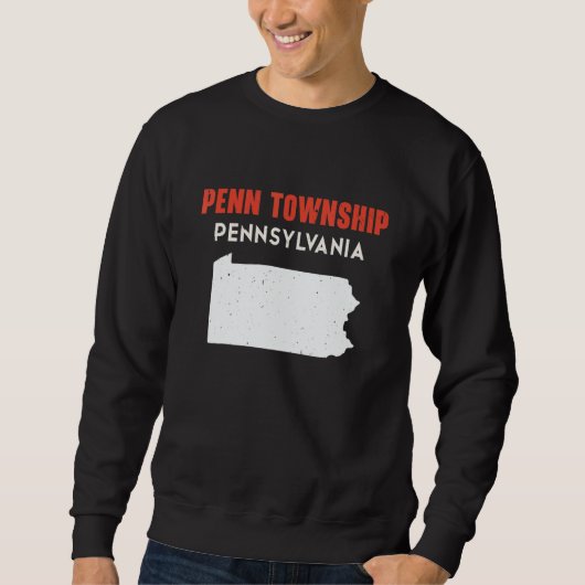 Penn township Pennsylvania USA State America Trave Sweatshirt (Vorderseite)