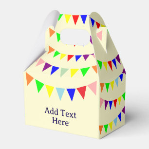 Pennant Banner Patter Party Dekoration gelb Geschenkschachtel