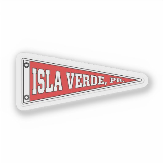 Pennant of Isla Verde, Puerto Rico Aufkleber (Vorderseite)