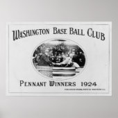 Pennant-Preisträger in Washington 1924 Poster (Vorne)