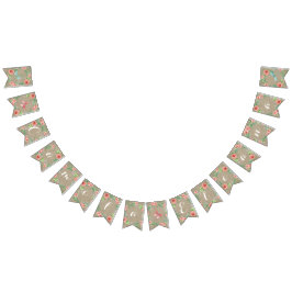 Pennant Rose Baby Girl Name BOHO Kinderzimmer Room Wimpelkette