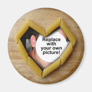 Penne Herz-Foto-Schablonen-Magnet Magnet