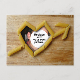 Penne Liebe Postcard Fotovorlage Postkarte