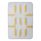 Penne Pasta Bath Mat Badematte (Vorderseite Vertikal)