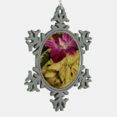 Penne Pasta Dish Schneeflocken Zinn-Ornament (Links)