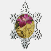 Penne Pasta Dish Schneeflocken Zinn-Ornament (Rechts)