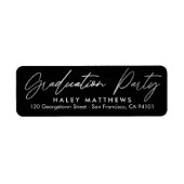 Penned Party EDITABLE COLOR Abschluss-Adresse (Vorne)