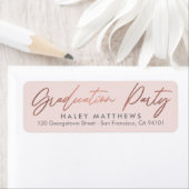 Penned Party EDITABLE COLOR Abschluss-Adresse (Insitu)