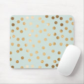 Penner Minze und Gold Glitzer City Dots Mousepad (Mit Mouse)