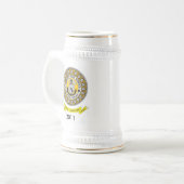 Penney hoher Stein Bierglas (Vorderseite Links)