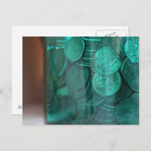 Pennies Postkarte (Vorne/Hinten)