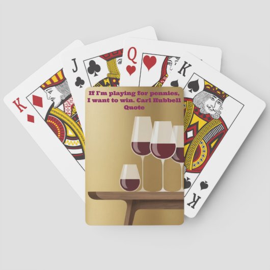 Pennies Winning Quote Card Deck Spielkarten (Rückseite)