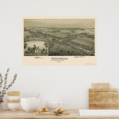 Pennsburgh, PA Panoramic Map - 1894 Poster (Küche)