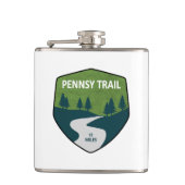 Pennsy Trail Indianapolis Flachmann (Vorderseite)