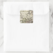 Pennsylvania 12 quadratischer aufkleber (Tasche)