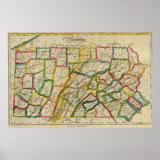 Pennsylvania 1818 Edition Poster (Vorne)