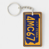 Pennsylvania 1937 Vintager Schlüsselanhänger (Vorderseite)