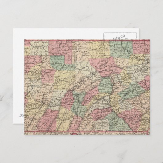 Pennsylvania 6 postkarte (Vorne/Hinten)