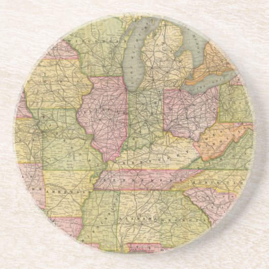 Pennsylvania 6 sandstein untersetzer (Vorne)