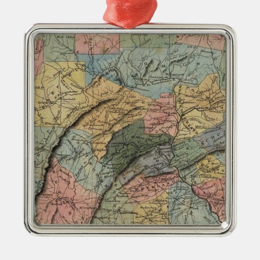 Pennsylvania 7 silbernes ornament (Vorne)