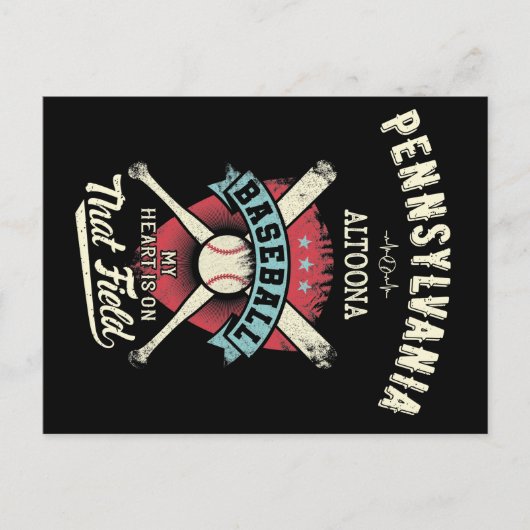 Pennsylvania Altoona Baseball Postkarte (Vorderseite)
