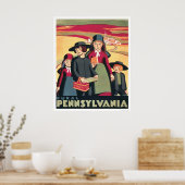 Pennsylvania Amish 1939 WPA Poster (Küche)
