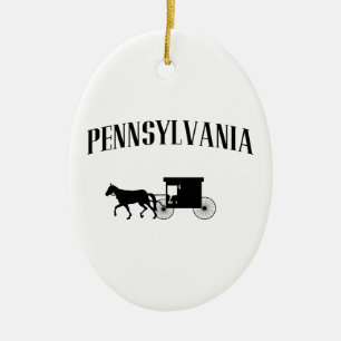 Pennsylvania Amish-Beförderung Keramik Ornament