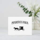 Pennsylvania Amish Carriage Postkarte (Stehend Vorderseite)