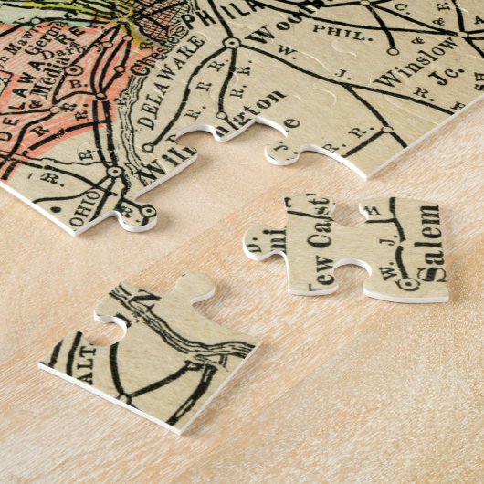 Pennsylvania Antike Karte Puzzle (Seite)