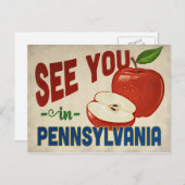 Pennsylvania Apple - Vintage Travel Postkarte (Vorne/Hinten)